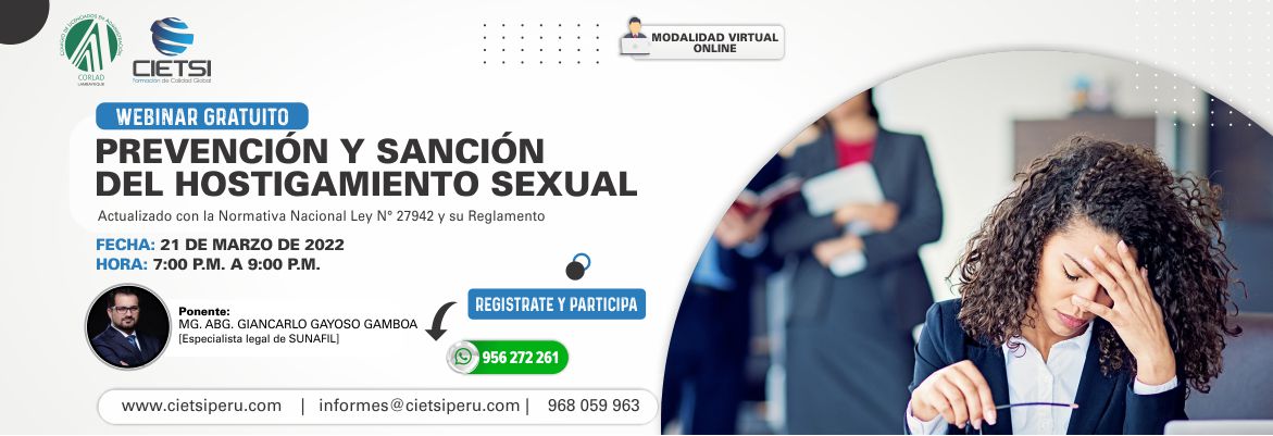 webinar prevenciOn y sanciOn del hostigamiento sexual 2022